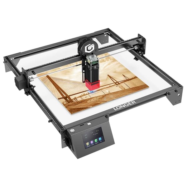 Lasergraver, 400x400mm Arbejdsområde, WiFi-forbindelse, RAY5 10W