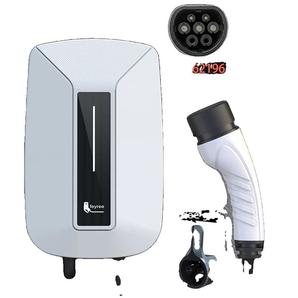 EV-lader, 7KW effektudgang, 32A strømvurdering, type2 7KW 32A