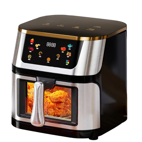 Luftfritös Brödrostugn, 12L Kapacitet, Touch Screen Kontroll, Luftfritös, EU