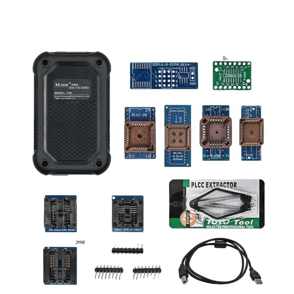 Universel Programmør, CE Certificeret, Letvægtsdesign, T48 10 Adaptere