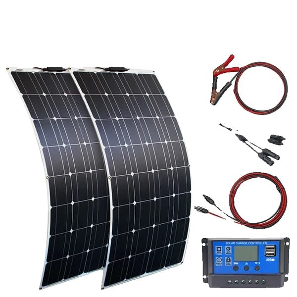 Solpanel, Monokrystallinsk, Fleksibel Design, 200w solarkit