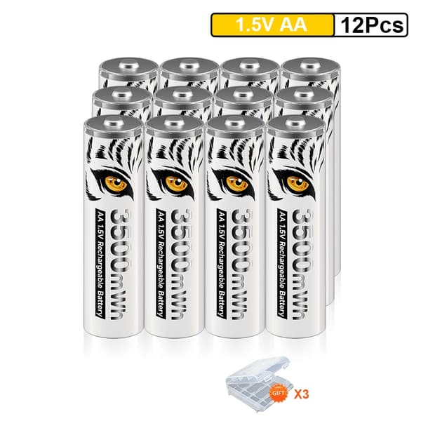 AA Ladattava Akka, 3500mWh Kapasiteetti, 1.5V Jännite, Sininen