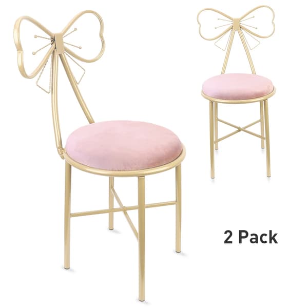 Dressing Stool, Stilfuldt Design, Komfortabel Siddeplads, Pink