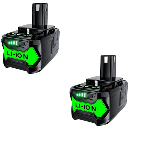 18V Li-Ion Batteri til RYOBI One+, 6000mAh/3000mAh, Høj Kapacitet og Universal Kompatibilitet,2 stk 6000 2 pcs 6000 2 pcs 6000