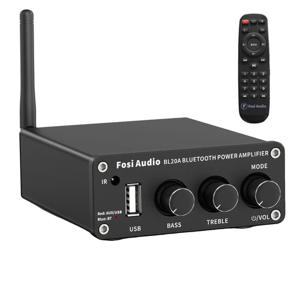 Bluetooth-effektförstärkare, 100W utgång, stöder AUX och USB, BL20A Med 24V, NaN, NaN, NaN