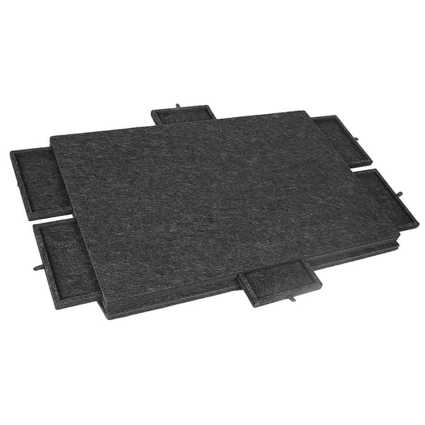 Puslespilbræt, 2-i-1 vippeholder, 6 sorteringsskuffer, sort, 6