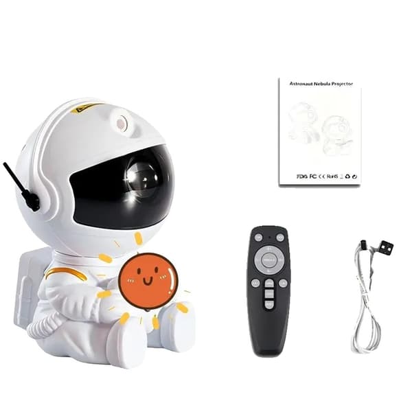 Galaxiprojektor, Nebulaeffekt, USB-driven, Vit Stjärna