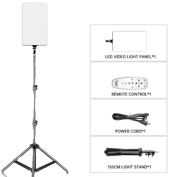 LED Video Lys, 90W, Dæmpbar