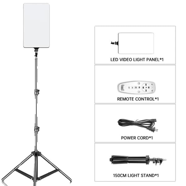 LED-videolampa, 90W, Dimbar