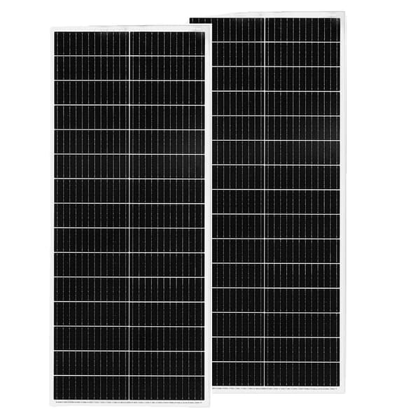 Solpanel, 100W Output, Monokrystallinsk Teknologi, 2 stk 100W (200W)