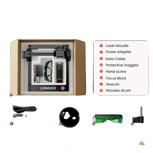 Lasergravør, Høj Præcision, Bærbart Design, EU, RAY5 Mini 5.5W, Wi-fi