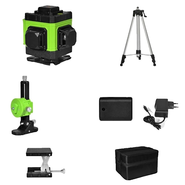 3D Grön Laser Nivå 12 Linjer, Självnivellerande, Fjärrkontroll,IE12A-H15 IE12A-H15 IE12A-H15