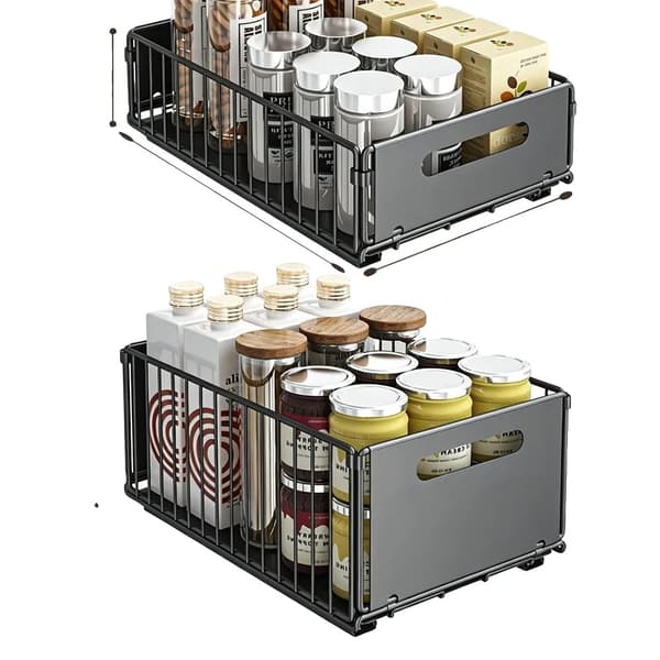 Opbevaringsorganisator, Justerbar Højde, Holdbart Design, Type-B S og L, 2-niveau-a