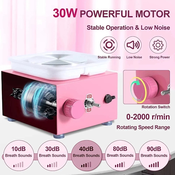 Elektrisk drejskiva, LCD-skärm, 350W effekt, E-EU mini E-EU mini E-EU mini