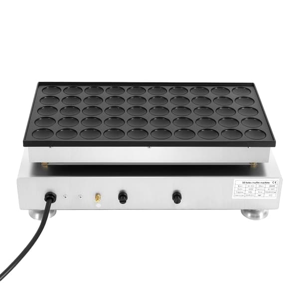 Muffinsmaskin, 50 Muffinsfack, Justerbar Timer, Rostfritt Stål Konstruktion