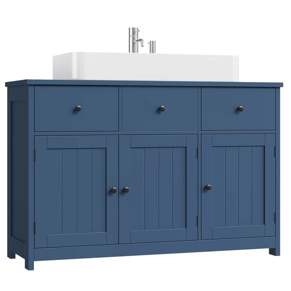 Vaskeskål Under Garderobe, Chic Design, Rummelig Opbevaring, Blå