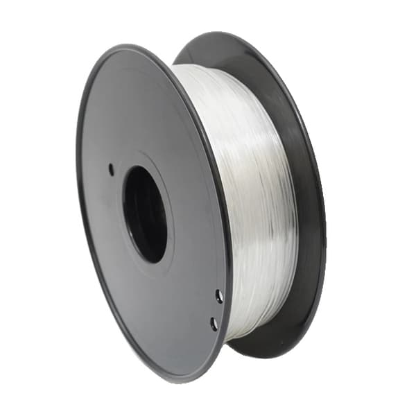 3D-printer filament, fleksibel TPU, høj kvalitet, Gennemsigtig