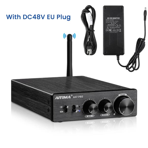 Bluetooth-vahvistin, korkea teho, säädettävät taajuudet, A07 Pro 48V EU