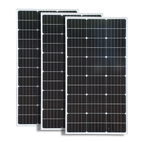 Solpanel, 100W effektutgång, 24% celleffektivitet,3x 100W