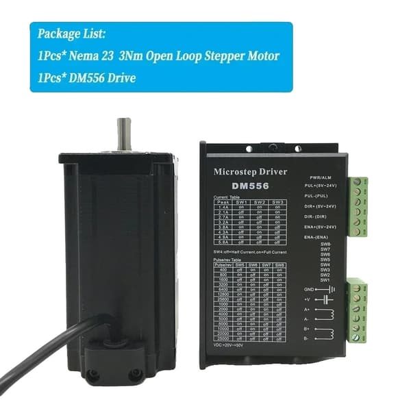 Stepper Motor Driver Kit, Hög vridmoment, 3A ström, 3Nm Motor Driv