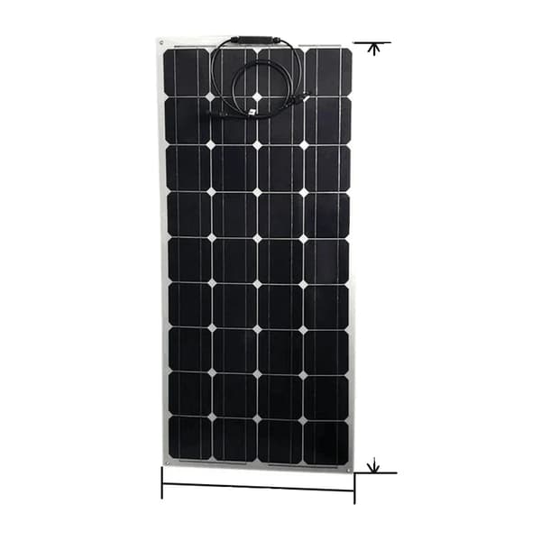 Solpanel, flexibel design, CE -certifierad,1200x550mm-PET