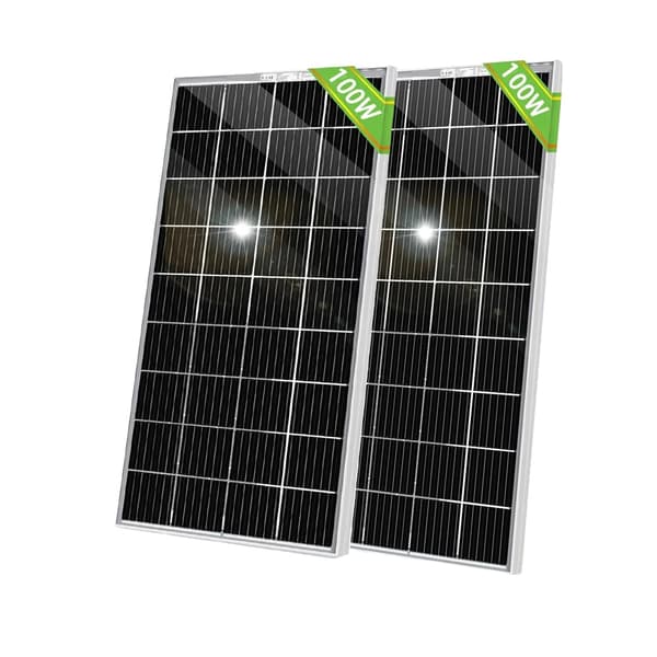 Aurinkopaneeli, monokiteinen, korkea hyötysuhde, 2kpl 100w
