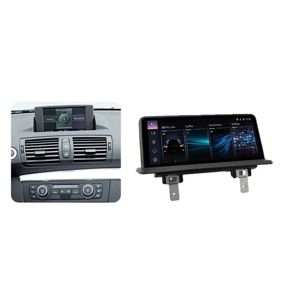 Bilradio Skærm, Skærmstørrelse, Smartphone Kompatibilitet, kompatibel med BMW 1 Serie E81 E82 E87 E88 2004-2012, CCC System