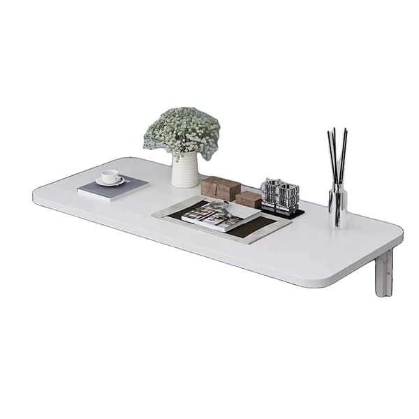 Væg Foldbart Bord, Pladsbesparende Design, Alsidig Brug, HVID