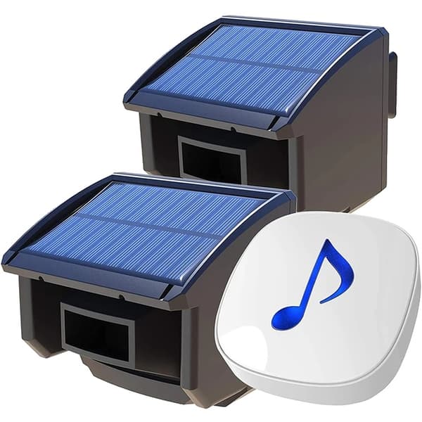 Bevægelsessensor, Solcelledrevet, Trådløs Transmission, KIT2, EU stik