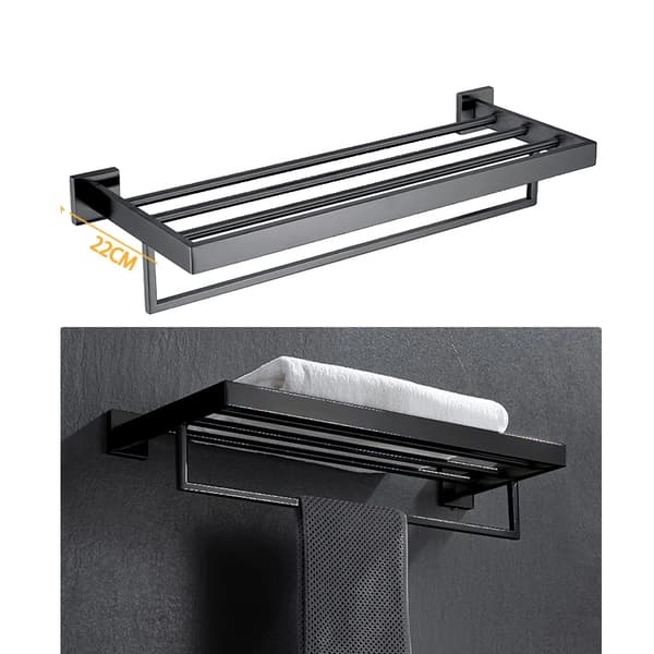 Håndklædeholder, Aluminiumskonstruktion, Pladsbesparende Design, 005fb