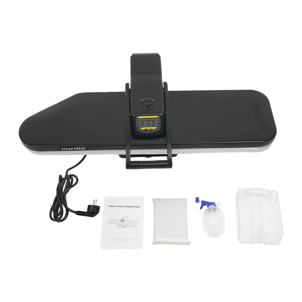 Ångpressmaskin, 5 tyginställningar, LCD-display, svart