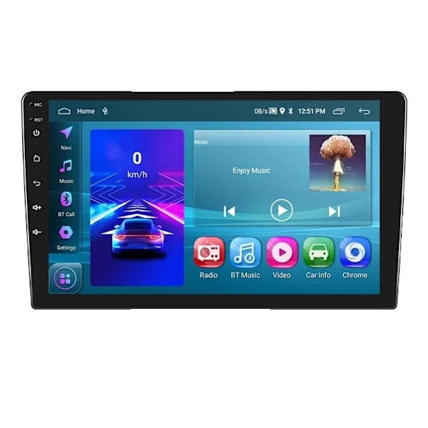 Bilradio, Android 12, GPS 10Inch 2 64G Carplay