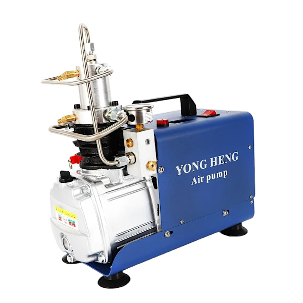 220V Elektrisk luftkompressor, 1,8KW effekt, automatisk stoppfunktion, 220V, Blå Blue 220V