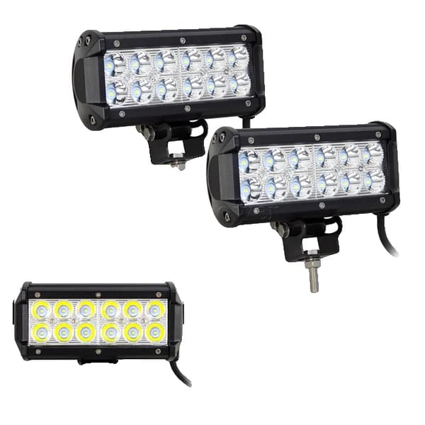 LED-ljusramp, kombinationsstråle, väderbeständig, 6.5tum Spot 2st