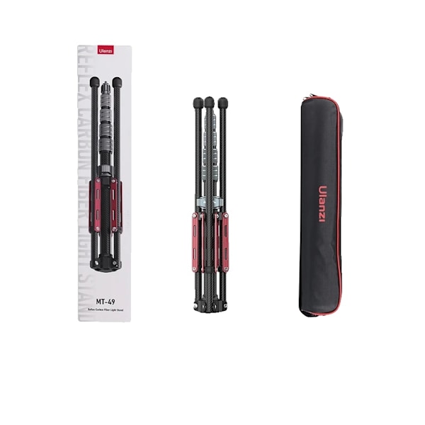 Lättviktsstativ i kolfiber, max 194cm höjd, avtagbar monopod,MT-49 MT-49 MT-49