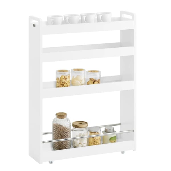 Niche Rack, Pladsbesparende Design, Nem Mobilitet, HVID