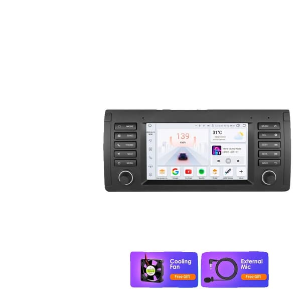 Bil Multimedia Afspiller, Dag- & Nattilstande, Multimedia Support, kompatibel med BMW X5 E53 E39 M5 1996-2003, S1 (3GB 32GB)