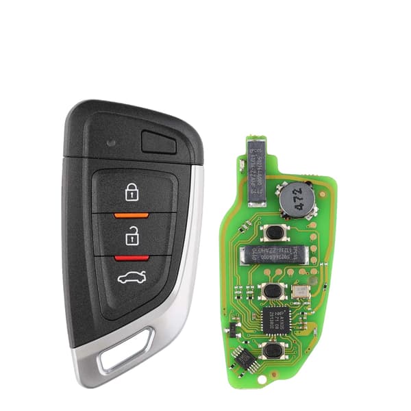 Smart Key, Kniv Stil Design, Til Chrysler og Land Rover, HVID, 2