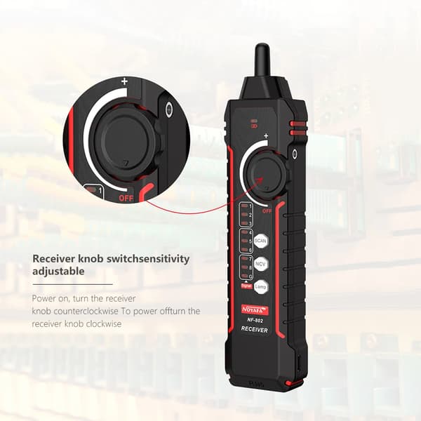 Noyafa NF-802 Kabeltester, Wiremap-funktion, understøtter CAT5 CAT6, NF-802
