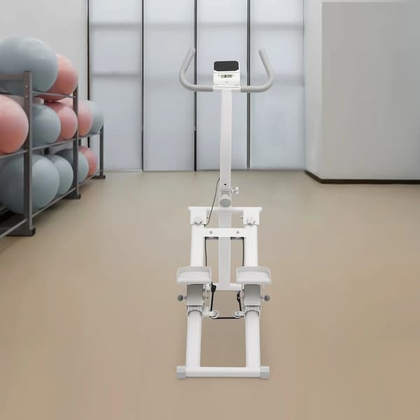 Stepper Maskin, Fällbar Design, 8-Nivå Motstånd, VIT