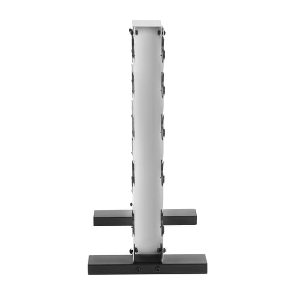 Håndvægte Rack, 5-Lags Design, Pladsbesparende Opbevaring, HVID