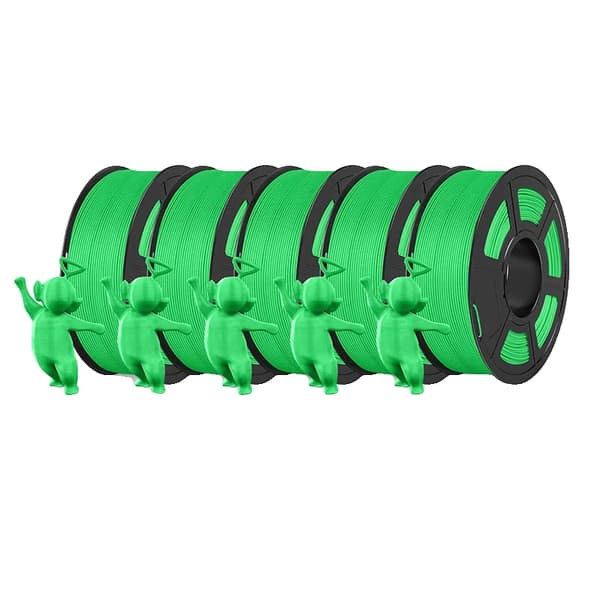 PLA Matte Filament, 1,75MM Diameter, 5 KG Vægt, Matte 5 Grøn