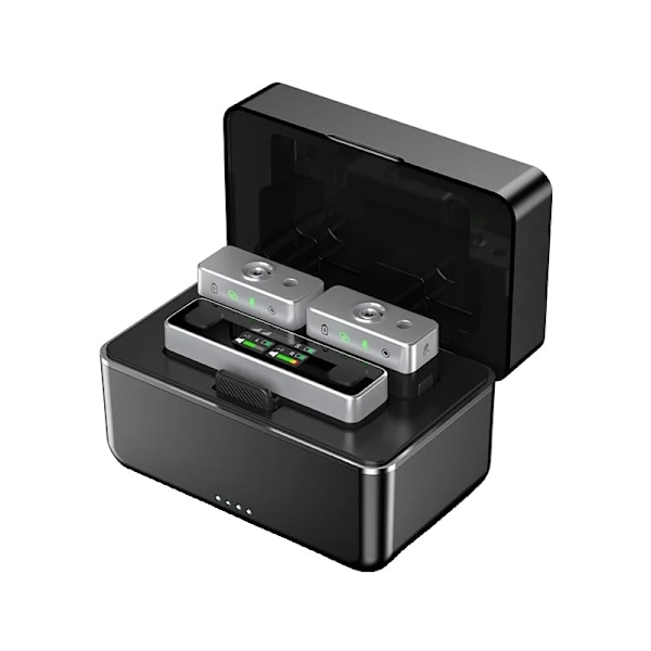 Trådløst Dual-Channel Mikrofonsystem, 100m Rækkevidde, 20-Timers Batterilevetid,U-Mik U-Mic U-Mic