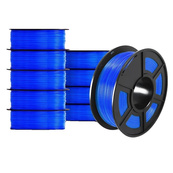 3D Filament, Vikt 10KG, Tråddiameter 1,75mm, PETG blå