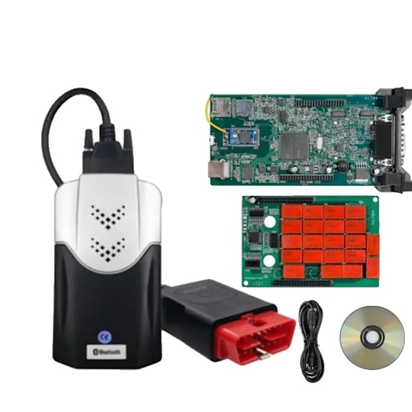 OBD2 Diagnostiskt Verktyg, Version 202111/202023, Keygen inkluderad, DS Typ 2 V30, RÖD NEC DS Type 2 V3.0 DS Type 2 V3.0