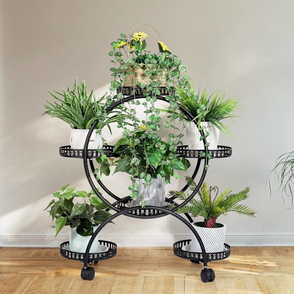 Plante Stativ, Multi-Lag, Blomsterpotte Stativ Black