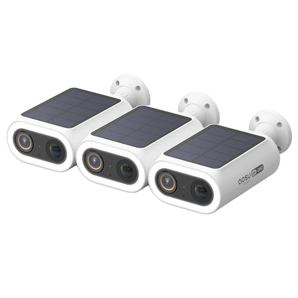 Solkamera, 4K UHD, AI-detektion, 3pcs