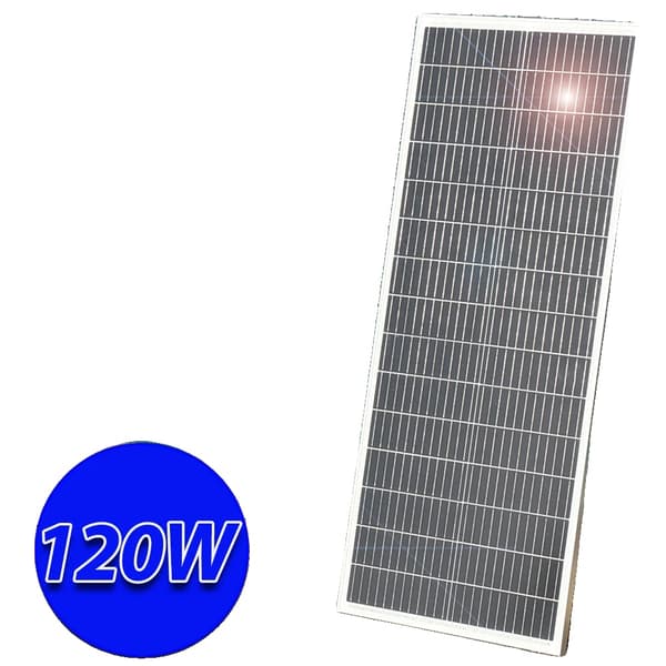 Solpanel, Monokristallint Material, Hög Effektivitet, 120W 1126x458mm