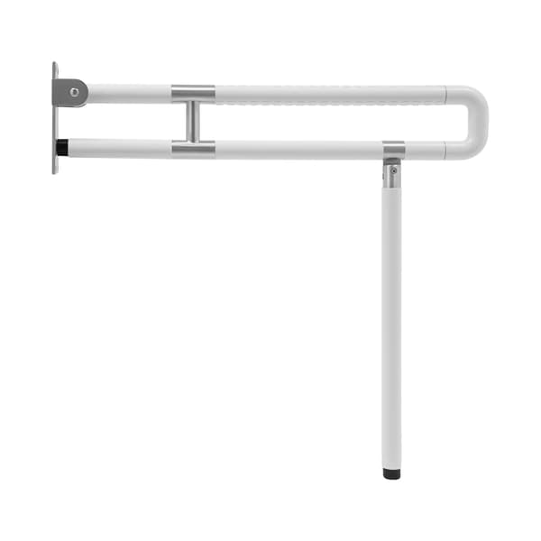 Fällbart säkerhetsräcke, högstyrkande material, halkfri yta, VIT, 75cm