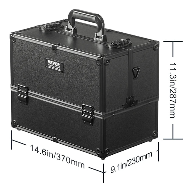 Makeup Train Case, Aluminiumkonstruktion, Rulle Design, Type D Type D Type D